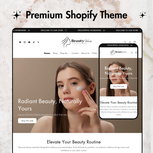 Beauty Verse - Shopify Theme For Skincare, Beauty Stores